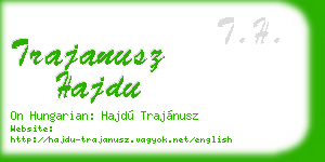 trajanusz hajdu business card