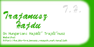 trajanusz hajdu business card